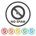 No spam illustration Royalty Free Stock Photo