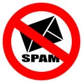 No spam sign Royalty Free Stock Photo
