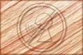 no speaking too loud sign on wooden board Royalty Free Stock Photo