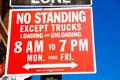 No standing sign