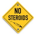 No steroids sign concept abstract picture. Business artwork vector graphics