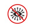 Artificial intelligence icon. All-seeing eye sign. Vector Royalty Free Stock Photo