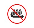 Queue icon. People waiting sign. Vector