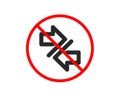 Synchronize arrows icon. Arrowheads. Vector