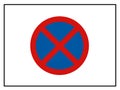 No stopping sign, traffic symbol, illustration image