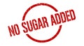 no sugar added stamp