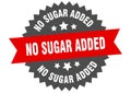 no sugar added sign. no sugar added circular band label. no sugar added sticker