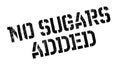 No Sugars Added rubber stamp