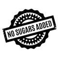 No Sugars Added rubber stamp