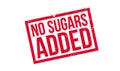 No Sugars Added rubber stamp