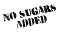 No Sugars Added rubber stamp