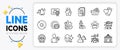 No sun, Difficult stress and Find user line icons. For web app. Vector