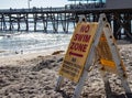 No Swim Zone Along San Clemente Beach