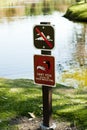 No Swimming Don't Feed Ducks Royalty Free Stock Photo