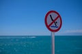 No swimming Royalty Free Stock Photo