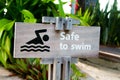 No Swimming Sign Royalty Free Stock Photo