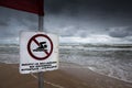 No swimming Royalty Free Stock Photo