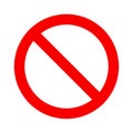 No symbol. Prohibition sign Royalty Free Stock Photo