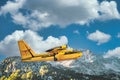 NO TAIL #s Canadian Air CL 215 415 Super scooper Wildfier Fighter  Search and Rescue Plane Royalty Free Stock Photo