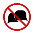 No talking icon, speaking sign. Vector