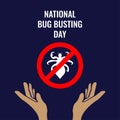 No Ticks Vector Icon. National Bug Buster Day Design Concept, suitable for social media post templates, posters, greeting cards, b