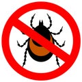 No ticks vector sign
