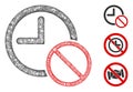 No Time Polygonal Web Vector Mesh Illustration Royalty Free Stock Photo