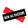 No to racism stamp in french