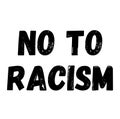 No to racism label