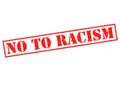 NO TO RACISM Royalty Free Stock Photo