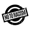 No To Racism rubber stamp