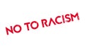 No To Racism rubber stamp