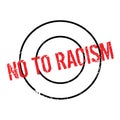 No To Racism rubber stamp