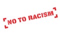 No To Racism rubber stamp