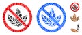 No Tobacco Composition Icon of Round Dots