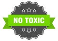 no toxic label. no toxic isolated seal. sticker. sign