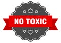 no toxic label. no toxic isolated seal. sticker. sign