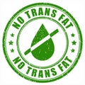 No trans fat vector icon