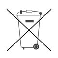 No big trash bin icon