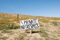 No Trespass Sign, Poppy Fields