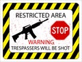 No trespassers allowed Royalty Free Stock Photo