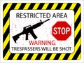 No trespassers allowed