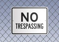 No trespassing