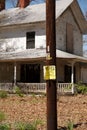 No trespassing posted sign Royalty Free Stock Photo