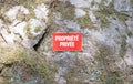 No trespassing private property
