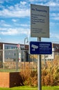 No Trespassing, private property signboard in front of The Embassy of the United States in The Netherlands