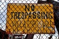 No Trespassing Royalty Free Stock Photo