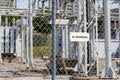 No trespassing sign on a chain link fence Royalty Free Stock Photo