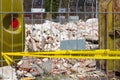 No Trespassing tape for asbestos in dutch
