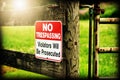 No Trespassing